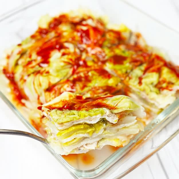 [The most delicious way to eat Chinese cabbage and pork belly] Nothing complicated!Microwave steaming recipe that completely eliminates Chinese cabbage