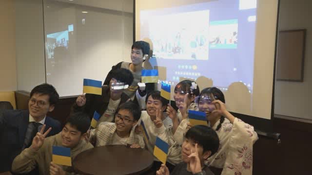 Teens from Japan and Ukraine interact online “From bystanders to sympathizers” [Nagasaki City]