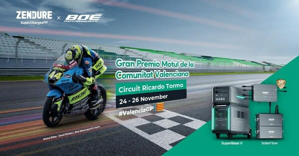 Zendure champions sustainability and innovation in MotoGP with BOÉ MOTORSPORTS