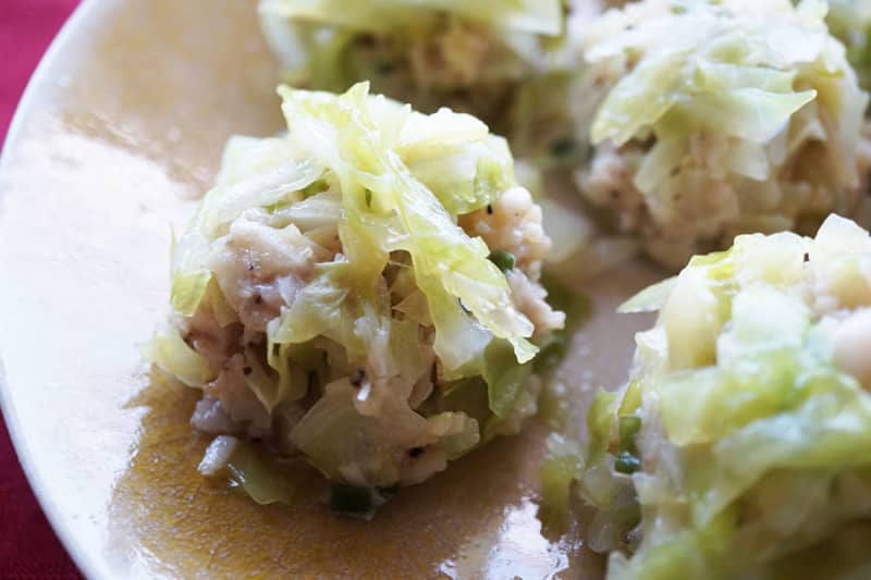 No skin or steamer needed!Shumai is easy to make in the microwave with a recipe using shredded cabbage.