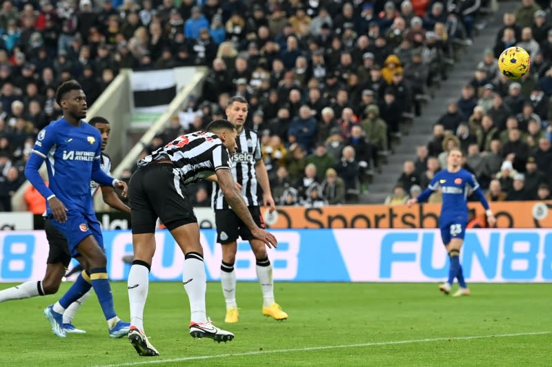 Newcastle win at home!Defeated Chelsea, who had played well against Manchester City in the previous round, with 4 goals.