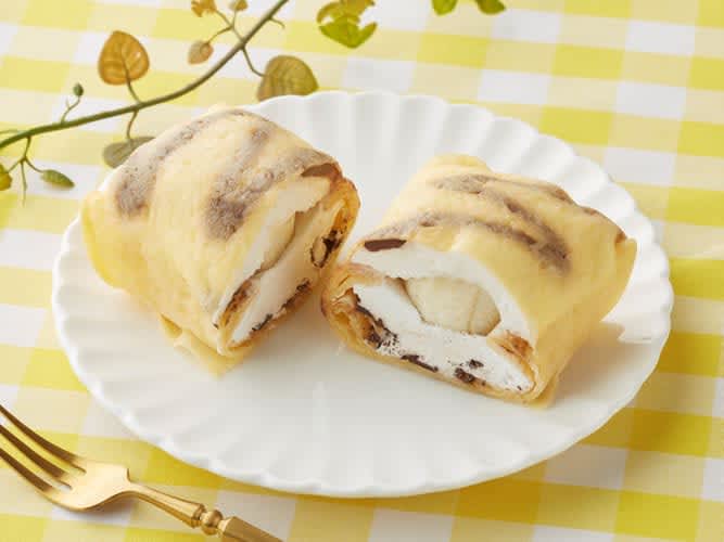 生地がもちっとリニューアル「しあわせクレープ　チョコバナナ」「しあわせクレープ　ブルーベリー＆…
