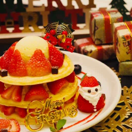 [Cafe Kaila] Christmas-only “pancakes” are now available in limited quantities ♡