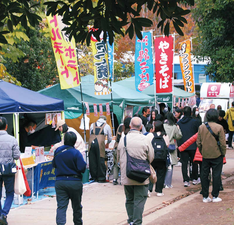 Enjoy gourmet food under sunny skies at Ikuta Ryokuchi, a food festival in Tama Ward, Kawasaki City