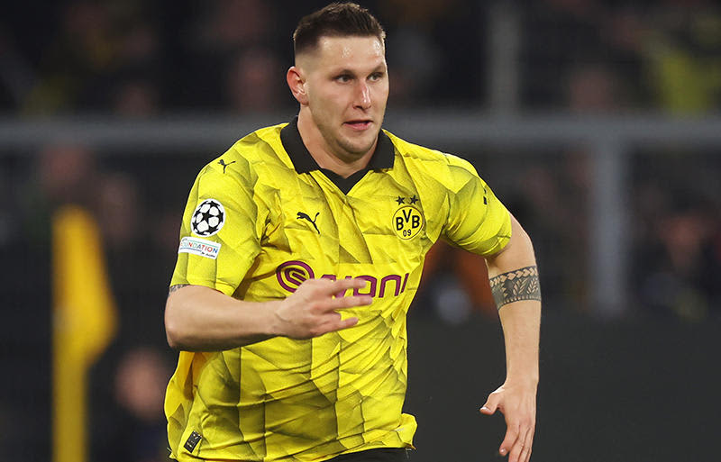 Dortmund's Süle absent from CL game against Milan due to fever