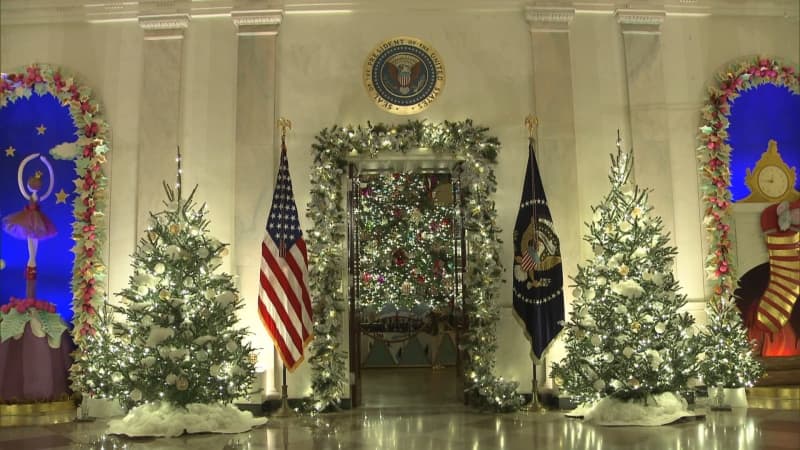The White House turns into a “fairy-tale land”… 300 volunteers put up annual Christmas decorations