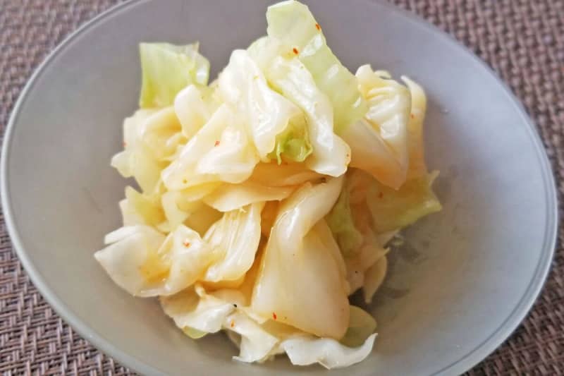 Plain things are delicious. Cabbage nanban vinegar made with only lentils is exquisite.