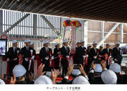 The Kita-Osaka Kyuko Railway Namboku Line extension rail closing ceremony was held.