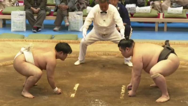 ``Sumo so close...it's refreshing'' ``Chigo enters the ring'' for the first time in 4 years Otoi Sumo begins [Ehime]