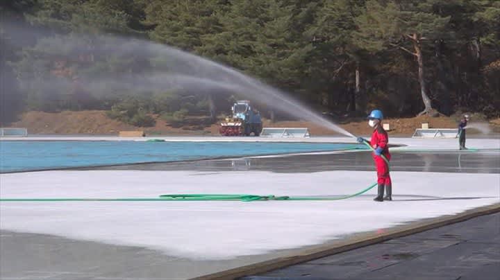 "Have fun while looking at Mt. Fuji" Skating rink construction at Fuji-Q Highland opens on December 12nd