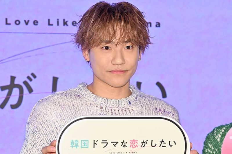 GENERATIONS's Jun Komori reveals the actress he fell in love with, "With a pure and straightforward feeling"