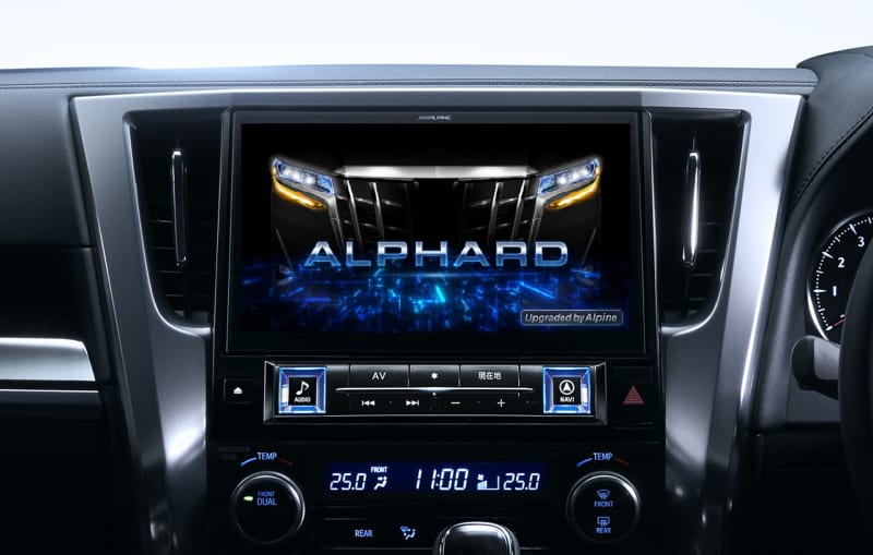 Alpine, 30-inch car navigation system for late model display audio cars of 11 series Alphard & Vellfire…
