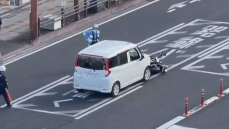 A drunk driver crashed into a motorcycle, seriously injuring a man. Oita District Court sentenced a man to a suspended sentence. ``Police...''