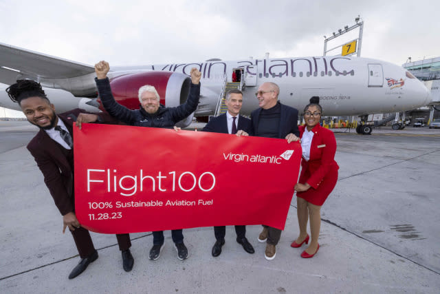 Virgin Atlantic Airways, a world first! Transatlantic flight with 100% SAF