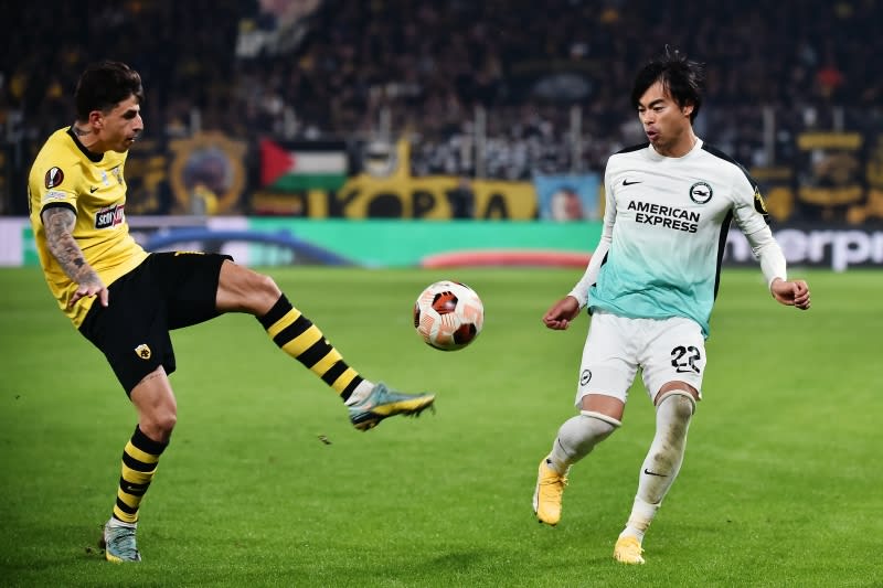 Brighton, with the return of Kaoru Mitoma, will advance to the EL group! Struggling against AEK Athens... Victory thanks to J. Pedro's penalty kick