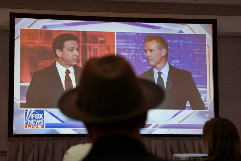 US Republican DeSantis and Democrat Newsom clash in debate