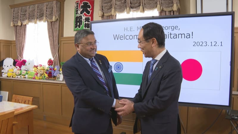 Indian Ambassador to Japan visits Governor Ohno/Saitama Prefecture
