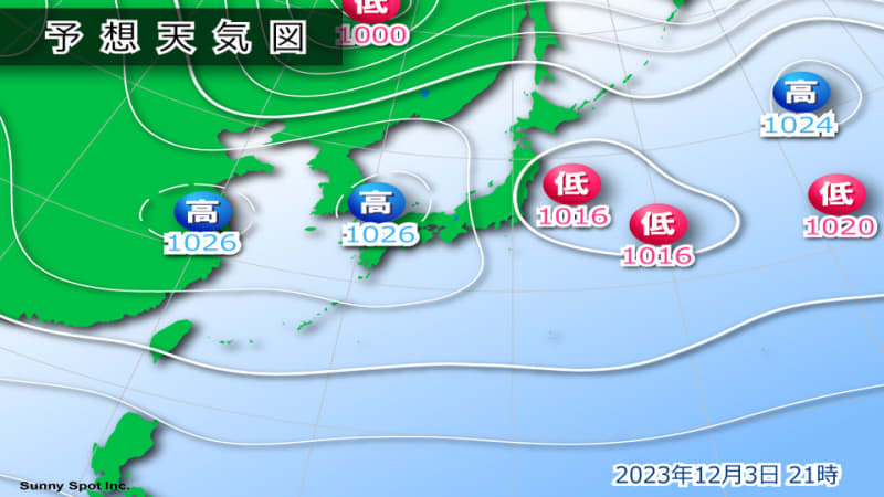 Low pressure approaches tomorrow; watch out for thunderstorms and gusts in Tohoku and Hokuriku