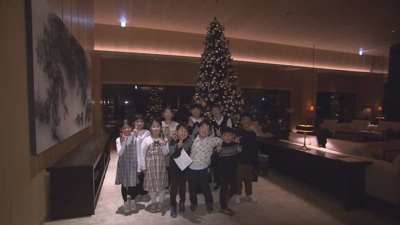 Christmas tree lighting ceremony at Ritz-Carlton Nikko
