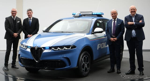 Alfa Romeo's bulletproof Tonale hybrid SUV is deployed to the Italian National Police