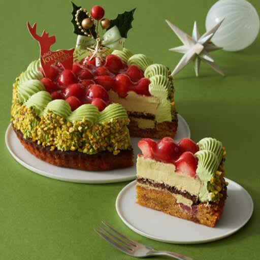 [LeTAO] A gorgeous “Christmas cake” with strawberries and pistachios is now available ♡
