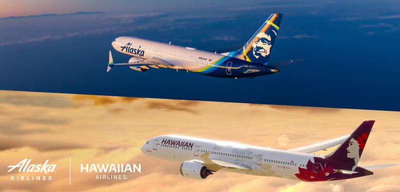 Alaska Airlines and Hawaiian Airlines to merge