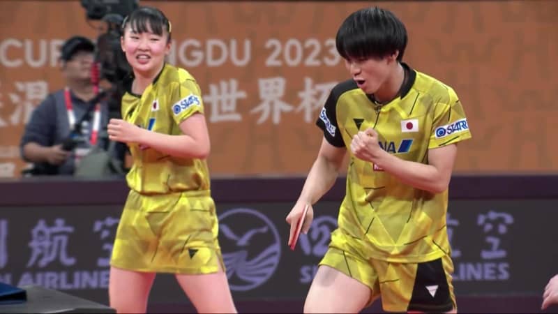【第1試合】戸上隼輔/張本美和 vs イオネスク/セーチ｜日本 vs ルーマニア｜卓球 混合団体W杯