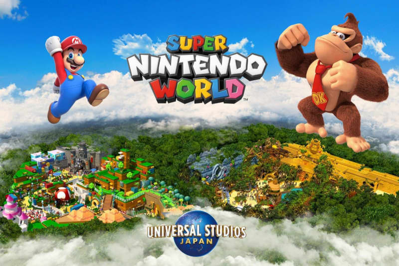 USJ、壮大なジャングルに広がる「ドンキーコング」の世界。敵からバナナを守る“トロッコ型コース…