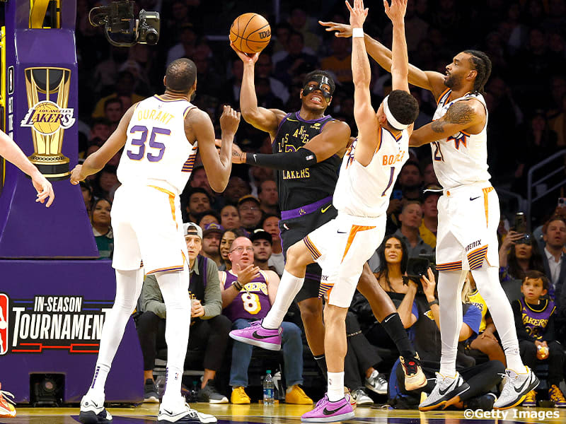 The Lakers, with Rui Hachimura back, win a fierce battle against the Suns... Advance to the in-season tournament semifinals