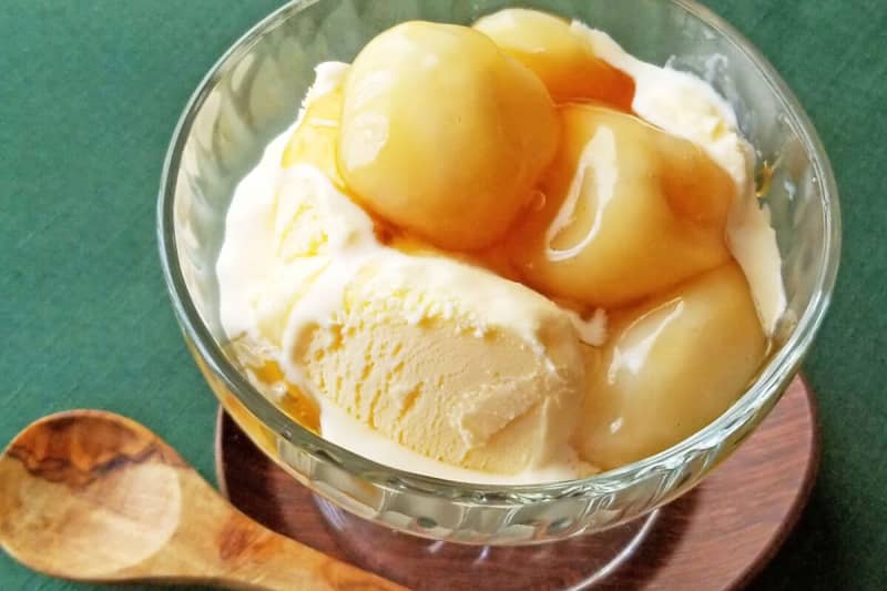 I can’t resist the heat… Maruetsu’s arrangement of “Mitarashi Dango” is so delicious
