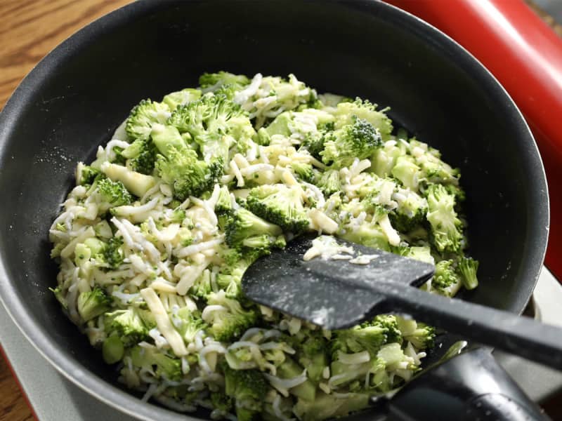 “Broccoli is cheap right now.” One dish I like to make when it’s in season: “My kids can’t stop tasting it.”