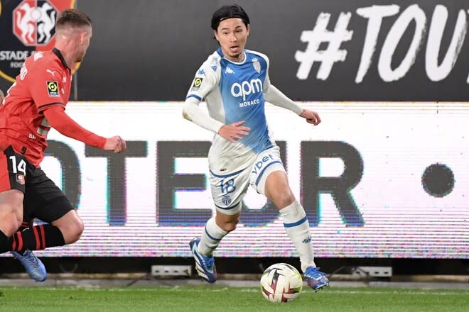 Takumi Minamino shows off his good defense despite being at a numerical disadvantage!Monaco maintained their lead with a XNUMX-XNUMX win over Rennes