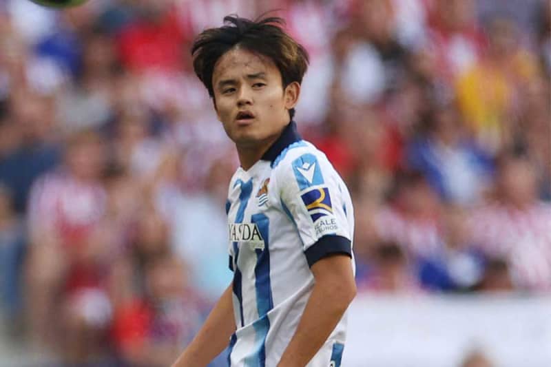 Takefusa Kubo, 6th goal of the season! Sociedad's first goal since late September gives them a 9-goal lead at the half.
