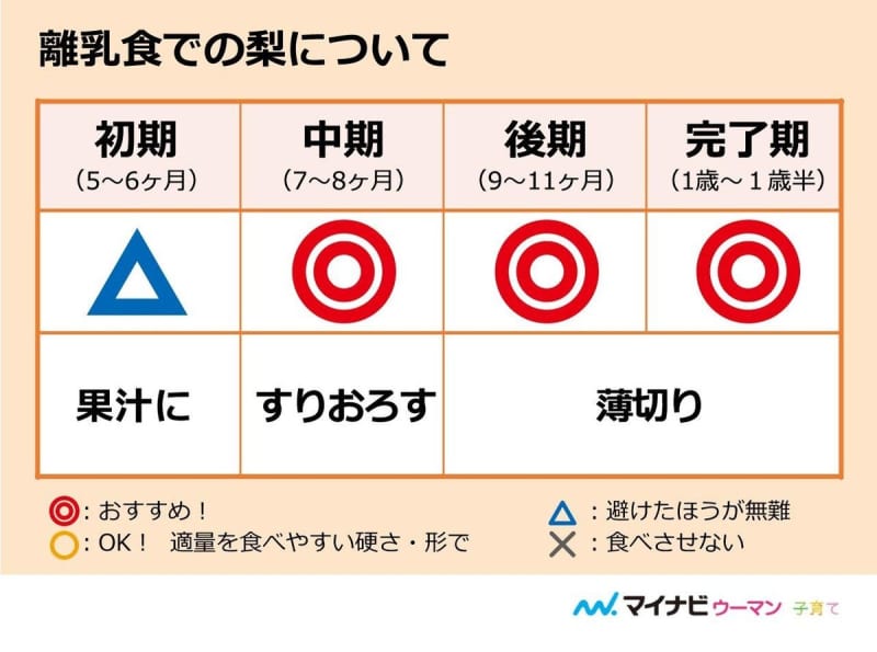 離乳食の梨はいつから 初期 中期 後期レシピ 管理栄養士監修 Portalfield News