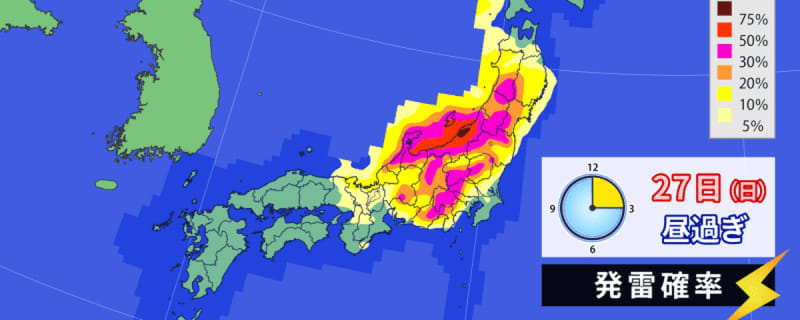 動画天気予報 9月27日 日 日本海側や関東で大気不安定 雷雨に注意 Portalfield News