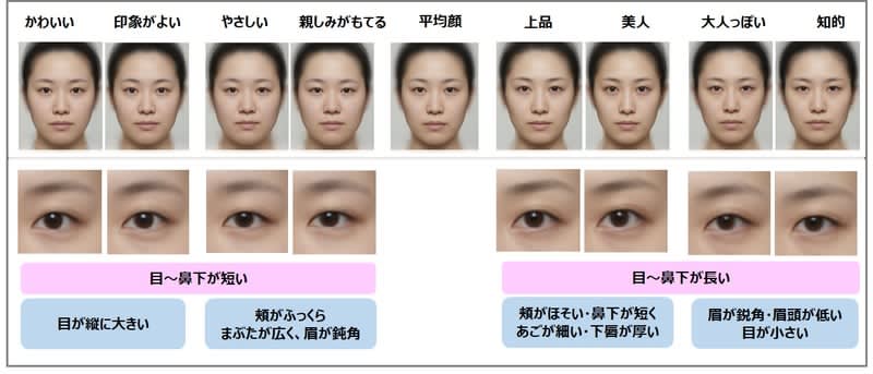 Analyzing The Average Face Of Japanese Women And Facial Features Based On Impressions Portalfield News