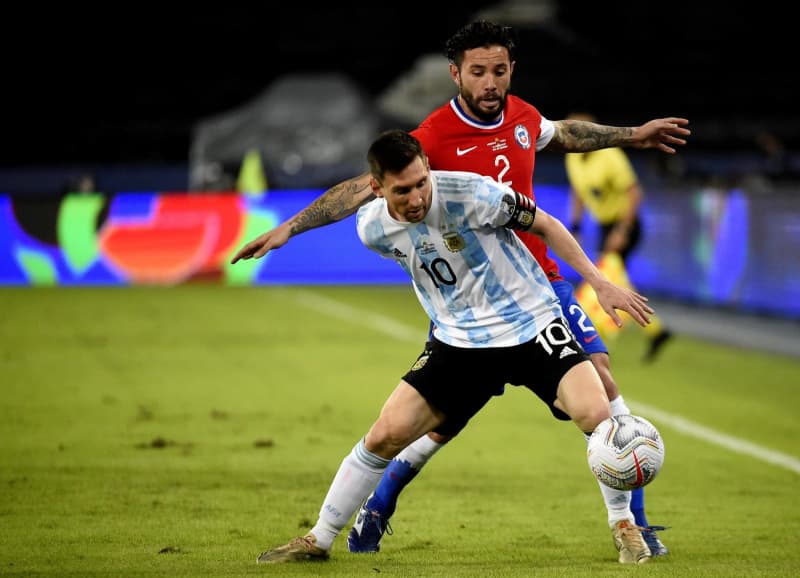 アルゼンチン チリと引き分け サッカー南米選手権 1次リーグ 共同通信