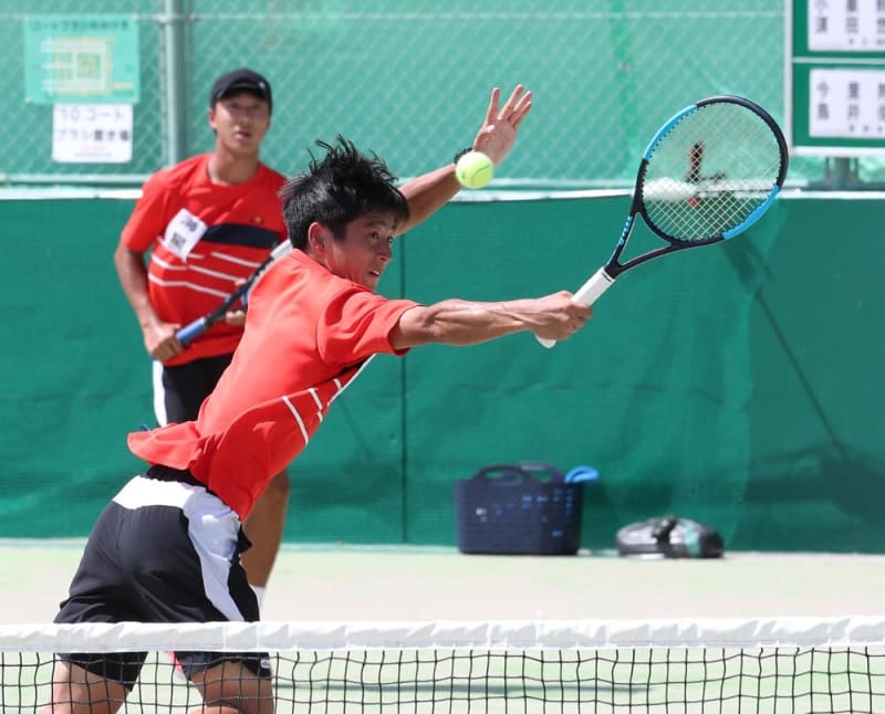 北信越総体21 テニス 男子個人ダブルス 今里 鳥井組 海星 銅メダル 長崎新聞