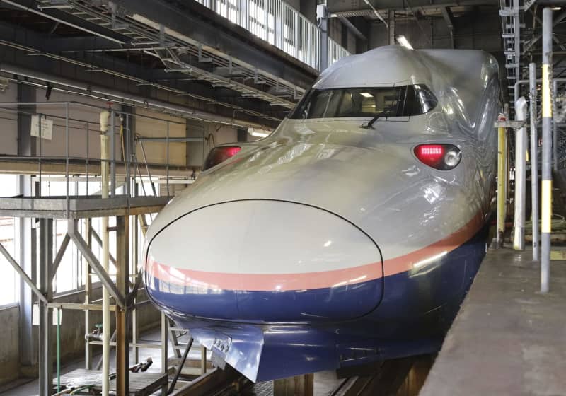 引退前にオール2階建て車両公開 上越新幹線e4系 新潟でjr東 共同通信