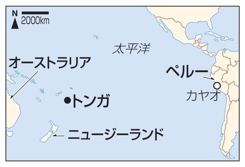 津波影響 南米ペルーで原油流出 生物に被害 共同通信