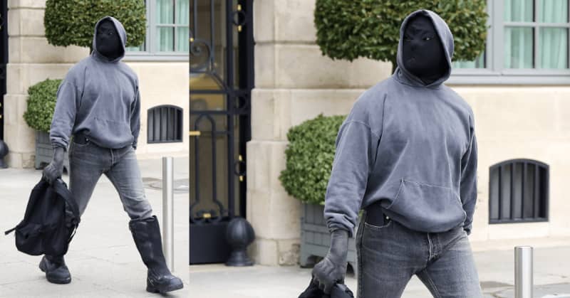 Kanye West Ditches Girlfriend Julia Fox, Rapper Goes Incognito In Bizarre Mask After Confirming Kim Kardashian's 2nd Sex Tape Exists 9 origin 1