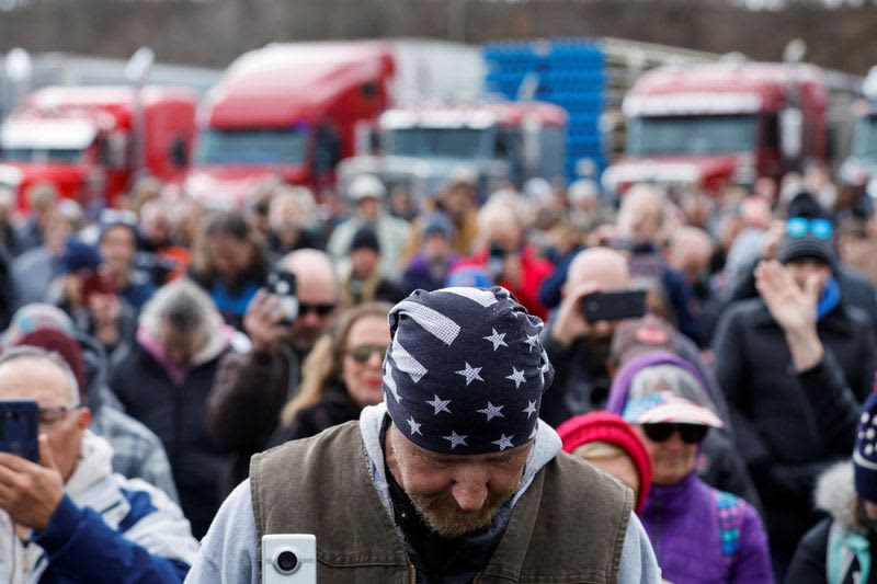 Trucker convoy leaves DC area, but a 'movement' rolls on 9 origin 1