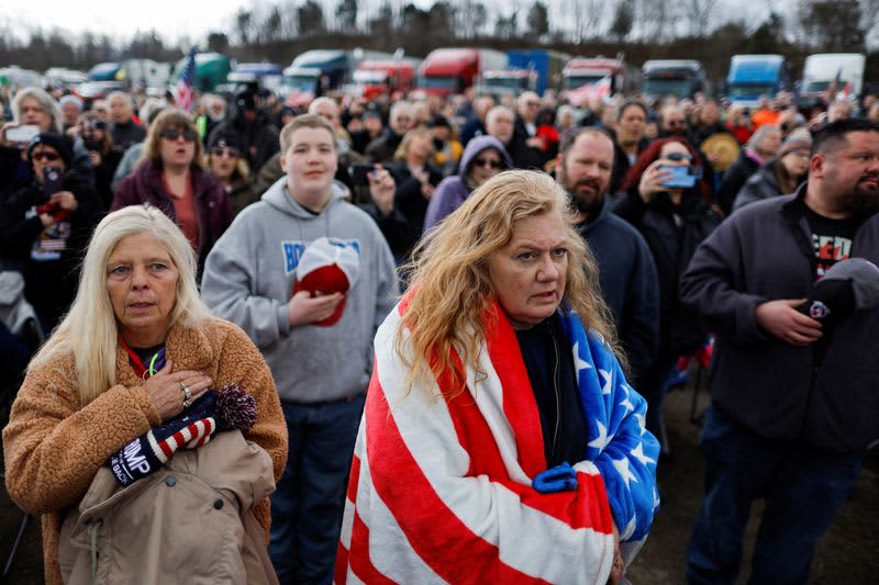 Trucker convoy leaves DC area, but a 'movement' rolls on 10 origin 1