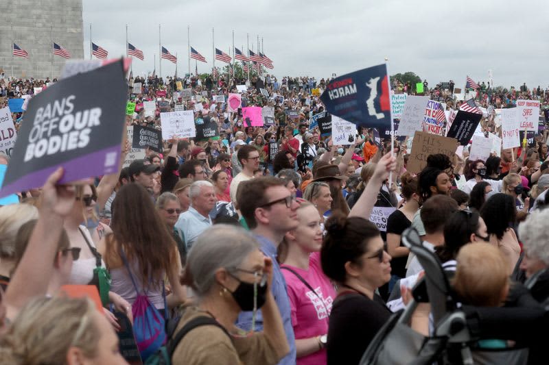 Thousands in U.S. march under 'Ban Off Our Bodies' banner for abortion rights 24 origin 1