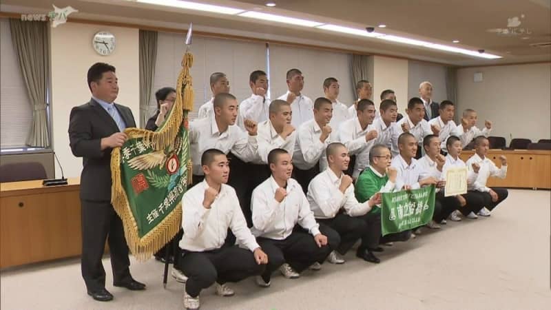 市立船橋高校野球部 千葉県大会優勝の喜びを報告 チバテレ プラス