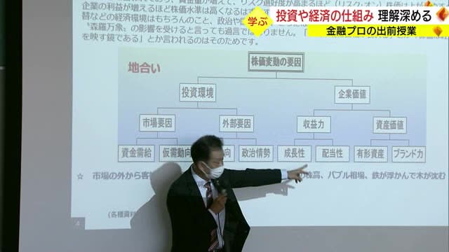 金融のプロが講師役　証券会社の社員が出前授業（島根・松江市）