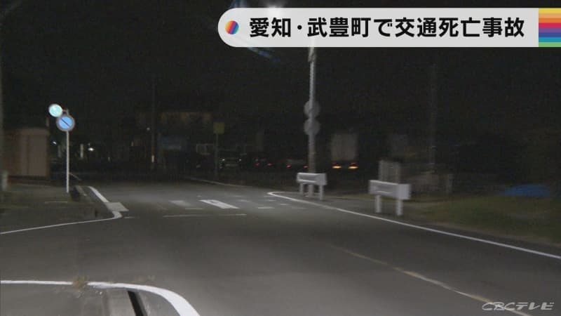 愛知・武豊町で交通死亡事故　自転車で横断歩道を渡っていた男性が死亡