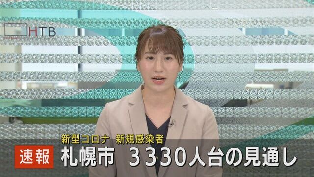 【速報】札幌　新型コロナウイルス感染　3300人台の見通し　3日連続3000人超へ