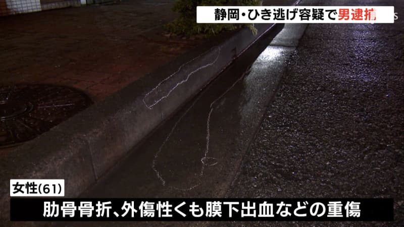 Arrested a man in his 20s in the delivery business Did he hit a bicycle in a car and escaped A woman in her 60s was seriously injured such as a rib fracture-Shizuoka Aoi Ward