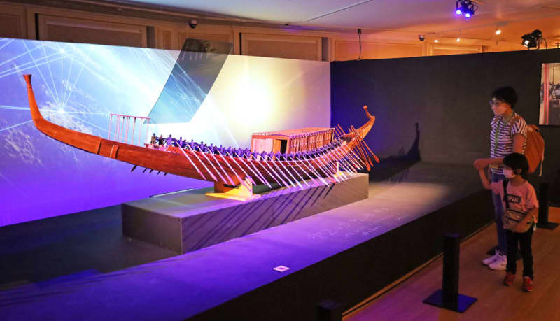 第二の太陽の船」模型初公開 ハウステンボスで「古代エジプト文明展